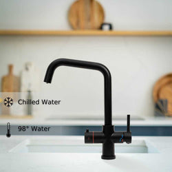 Image of Fohen Fedina Black 4-in-1 Boiling & Chilled Filtered Water Tap