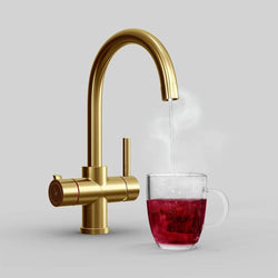 Image of Fohen Fohen Furnas Brushed Gold Boiling Hot Water Tap 