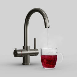 Image of Fohen Furnas Brushed Gunmetal Grey Boiling Hot Water Tap 