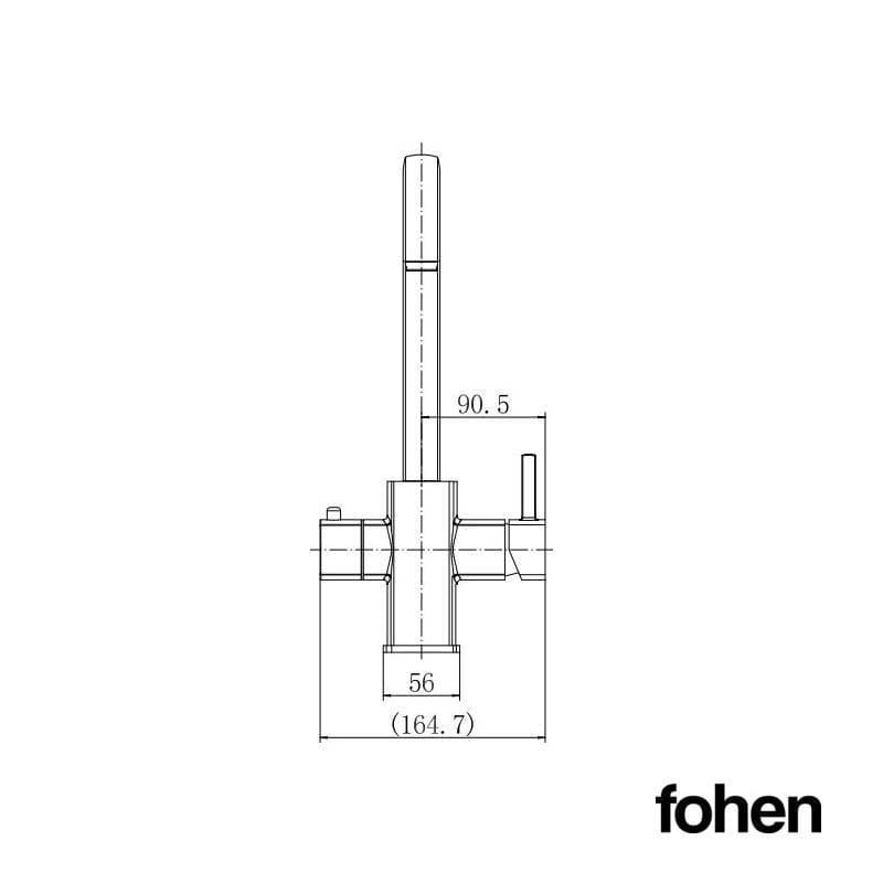 Fohen Fohen Figaro Brushed Gold Boiling Water Tap