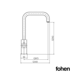 Image of Fohen CK05CG Fohën Figaro Brushed Gold Boiling Water Tap