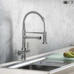 Image of Fohen Fohen Flex Polished Chrome Boiling Water Tap | Flexible Spout