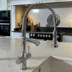 Image of Fohen Fohen Flex Polished Chrome Boiling Water Tap | Flexible Spout