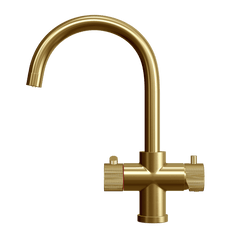 Image of Fohen Fohen Brushed Gold 3-in-1 Boiling Water Tap