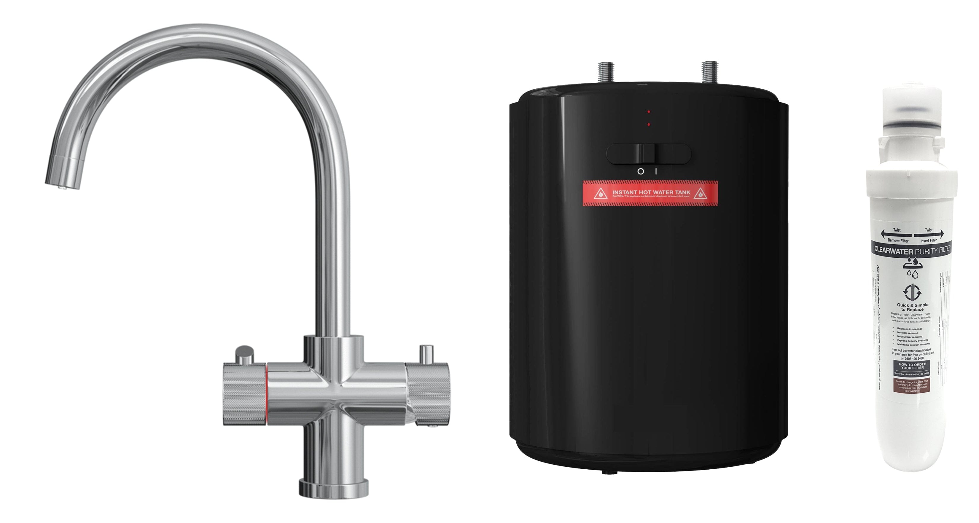 Fohen Fohen Focetti | Chrome Instant Boiling Water Tap