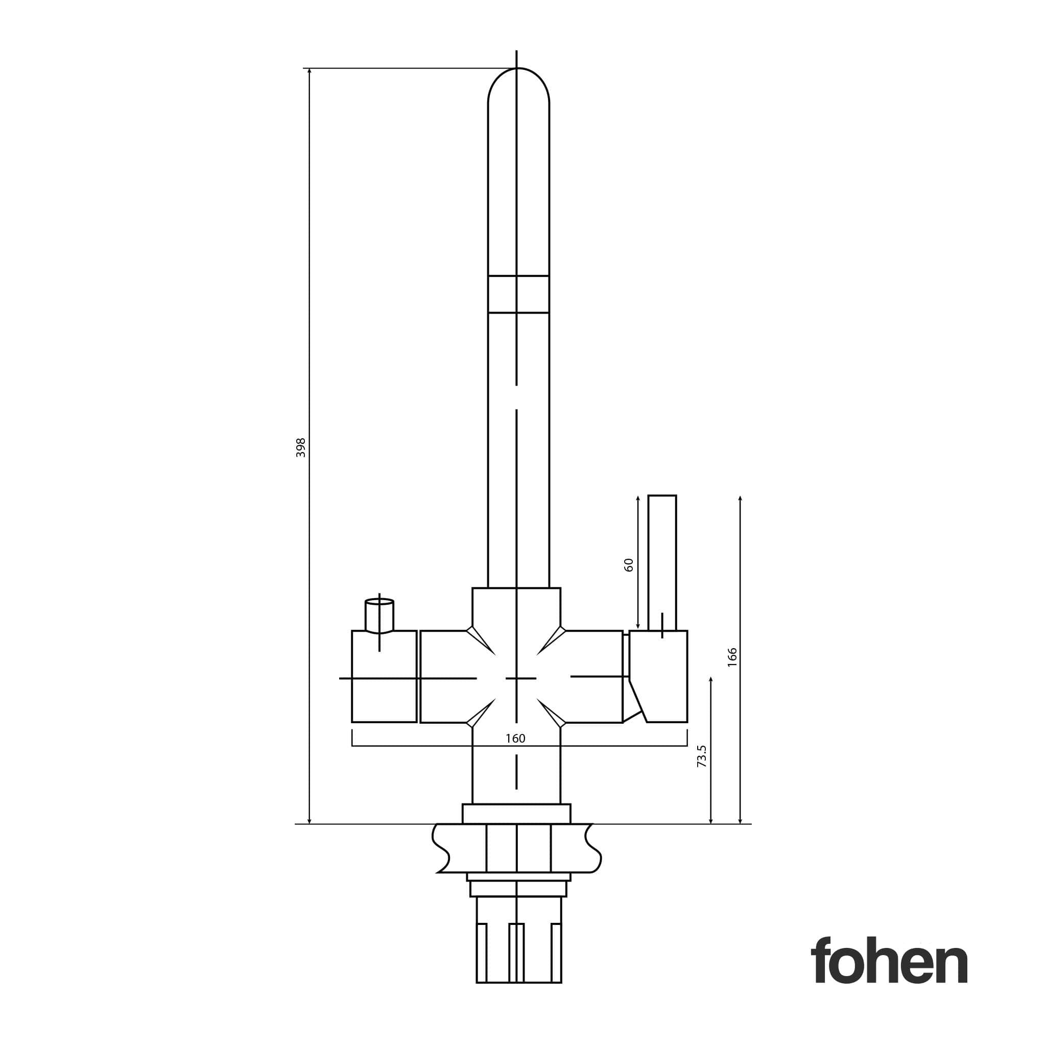 Fohen Fohen Furnas | Matt Black Instant Boiling Water Tap