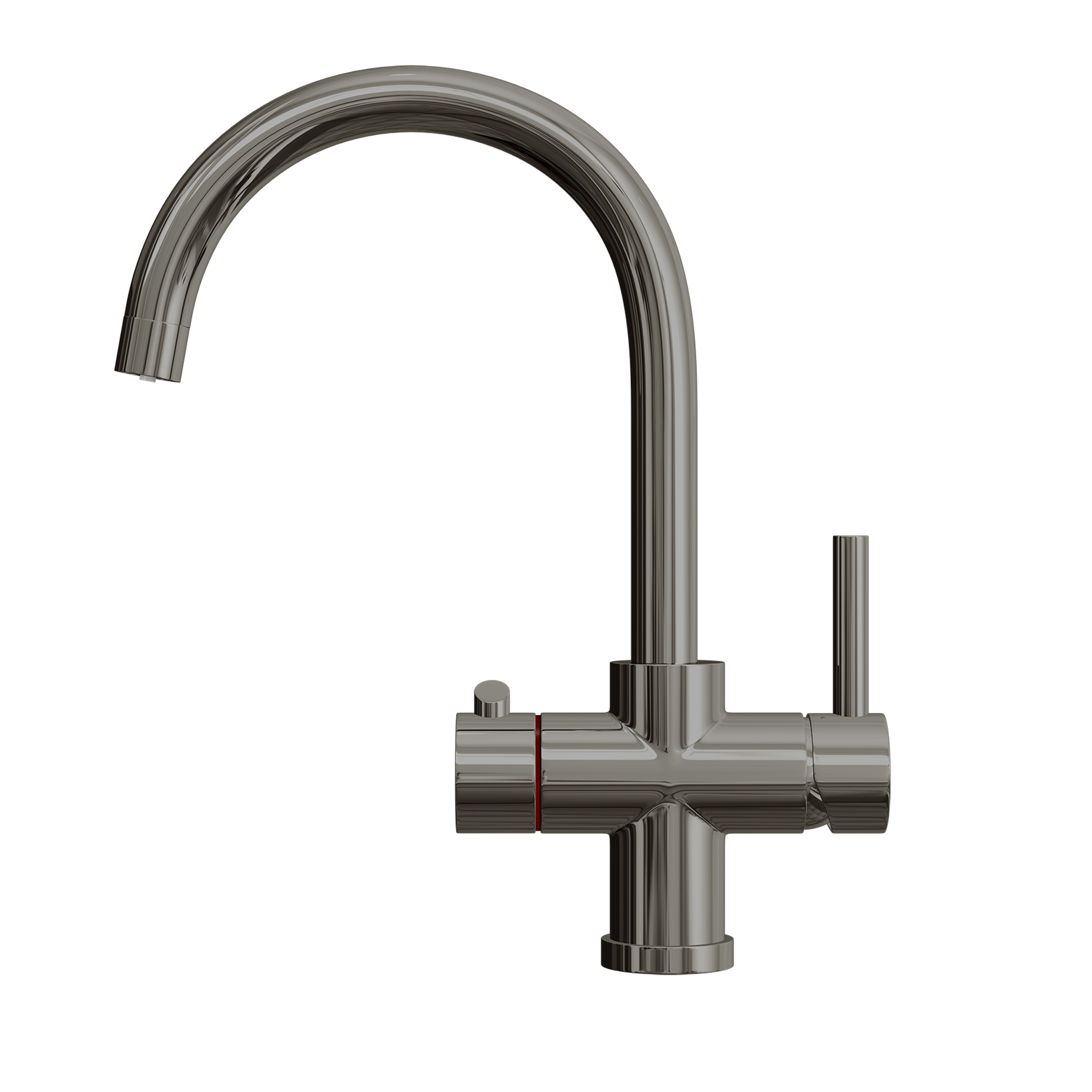 Fohen CK02PM Fohën Fahrenheit Brushed Gunmetal Grey Boiling Water Tap